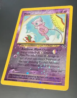 Pokemon TCG - Mew 1/18 Southern Islands Reverse Holo WOTC Vintage - Swirl - Image 1