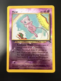 Pokemon TCG - Mew 1/18 Southern Islands Reverse Holo WOTC Vintage - Swirl - Image 3