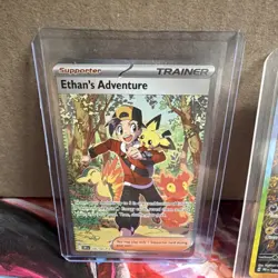 Pokemon TCG Ethan's Adventure 236/182 Sv10: Destined Rivals Full Art Holo - Image 1