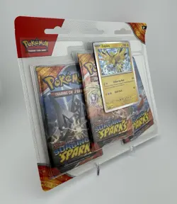 Pokemon Surging Sparks 3 Pack Blister - W/ Zapdos Promo - Image 2