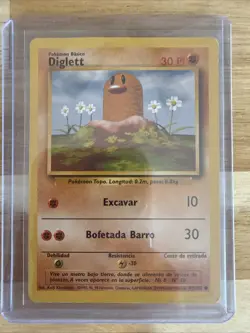 1999 Pokemon Base Set Diglett 47/102 Common Spanish - Image 1