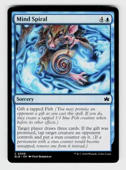 MTG, Bloomburrow, Mind Spiral, regular, No.59, C - Image 1