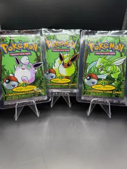 1st Edition Pokemon WOTC Jungle Art Set Sealed Booster Packs 21.1g English New - Image 1