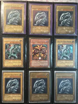 Small Vintage Yu-Gi-Oh! Binder (Played) Blue Eyes, Dark Magician, Exodia, etc. - Image 1