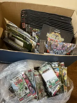 Vintage Giant Yu-Gi-Oh Opened Product Lot Mixed Packs, Blisters Blue Eye White - Image 1