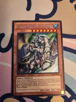 Yu-Gi-Oh Mobius the Mega Monarch 1st Edition Secret Rare LVAL-EN040 - Image 1