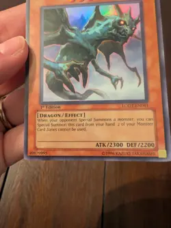 Yugioh 1996 Phantom Dragon LODT-EN041 ULTRA RARE 1st Edition - NM - Image 3