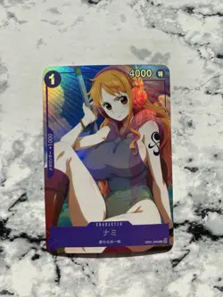 Nami One Piece Cute Kawaii ACG Goddess Doujin Waifu Fan Card Holo Anime Alt Art - Image 1