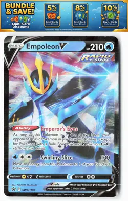 Empoleon V SWSH108 SWSH: Sword & Shield Promo Cards - Image 1