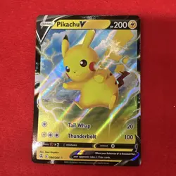 Pikachu V 086/264 Swsh08 Fusion Strike Holo NM Pokemon Card English - Image 1