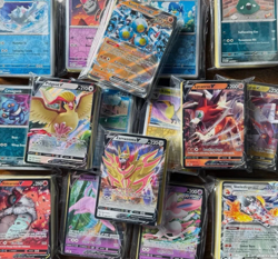 Pokemon Card Lot 100 Official TCG Cards Ultra Rare Included EX GX V MEGA + HOLOS - Image 3