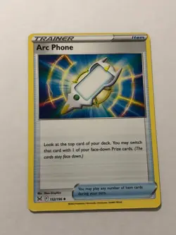 Pokemon Card Lost Origin Miscut Error Arc Phone 152/196 Near Mint - Image 1