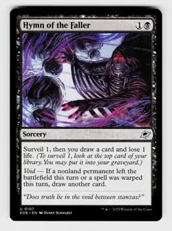 MTG, Edge of Eternities, Hymn of the Faller, regular, No.107, U - Image 1