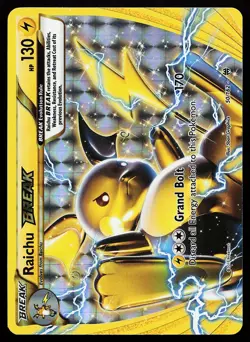 Raichu BREAK 50/162 Holo BREAKthrough Pokemon Card - Image 1