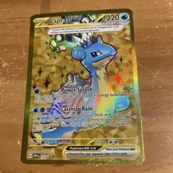 Lapras ex SVP164 Scarlet & Violet Black Star Promo Pokemon Card Mint - Image 1