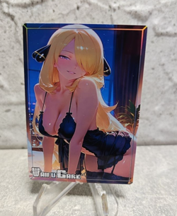 Cynthia Trading Card Waifu Goddess Story Anime Girl holo Karte Manga Full Art - Image 1