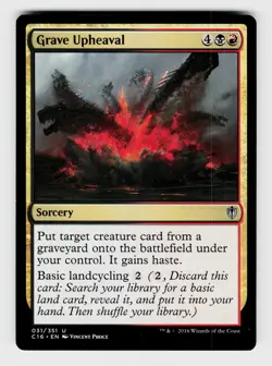 MTG, Commander 2016, Grave Upheaval, regular, No.31, U - Image 1