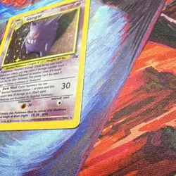 Pokemon Gengar 5/62 Fossil 1st Edition Holo Rare Card 80 HP Stage 2 1999 - Image 3