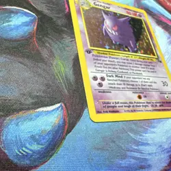 Pokemon Gengar 5/62 Fossil 1st Edition Holo Rare Card 80 HP Stage 2 1999 - Image 5