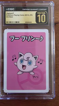 Pokemon Jigglypuff Playing Card 2019 Old Maid Japanese CGC Pristine 10 - Image 1