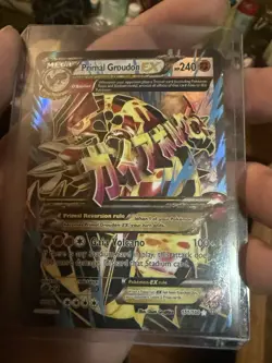 Pokemon Groudon EX Full Art Holo Ultra Rare Card XY Primal Clash 151/160 - Image 1