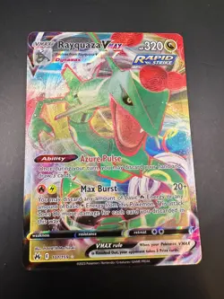 Pokemon TCG Rayquaza VMAX Crown Zenith Card 101/159 Sword & Shield - Image 1