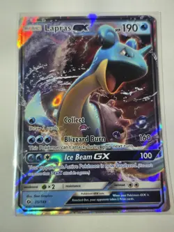 Lapras GX 35/149 - Sun & Moon Base Set - Pokemon Card - Image 1