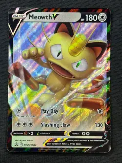 Meowth V Holo Promo SWSH: Sword & Shield Promo Cards SWSH004 NM - Image 1
