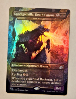 Spacegodzilla, Death Corona FOIL Card ( #373 Ikoria: Lair of Behemoths MTG ) - Image 2