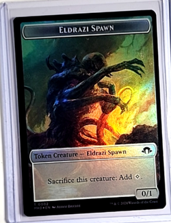 MTG Magic the Gathering Modern Horizons 3 Foil Token Cat Warrior Eldrazi Spawn - Image 2