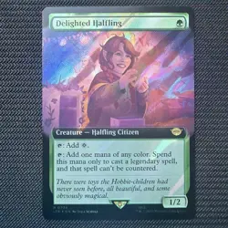 Delighted Halfling (Extended Art) (Surge Foil) Universes Beyond: the Lord of the - Image 1