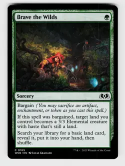 MTG, Wilds of Eldraine, Brave the Wilds, regular, No.165, C - Image 1