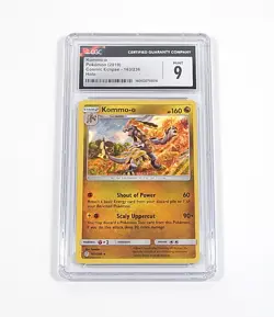 2019 Pokemon Kommo-o Holo Cosmic Eclipse 163/236 CGC 9 - Image 1