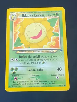 CARTE POKEMON HELIATRONC LUMINEUX 72/105 FR COMMUNE WIZARDS NEO DESTINY - EXC - Image 1