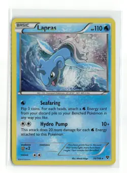 LAPRAS 35/146 XY BASE SET HOLO RARE POKEMON TCG NM - Image 1