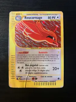 Carte Pokemon : Roucarnage 23/165 Expedition Wizards Francaise - Image 1