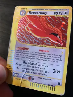 Carte Pokemon : Roucarnage 23/165 Expedition Wizards Francaise - Image 3