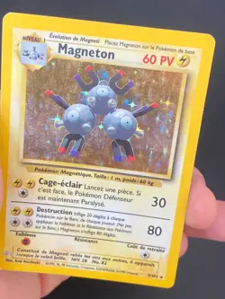 CARTE POKEMON MAGNETON 9/102 HOLO SET DE BASE - BE/TBE - Image 2