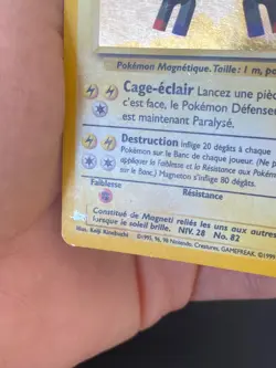 CARTE POKEMON MAGNETON 9/102 HOLO SET DE BASE - BE/TBE - Image 5