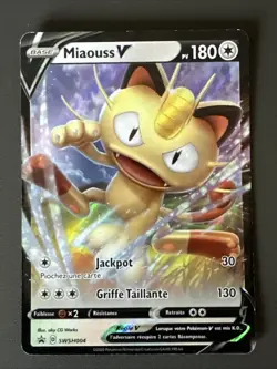 Carte Pokemon Miaouss V SWSH004 Promo Epee & Bouclier Francais NEUF - Image 1