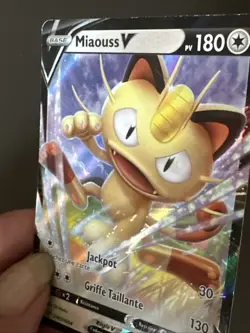 Carte Pokemon Miaouss V SWSH004 Promo Epee & Bouclier Francais NEUF - Image 2