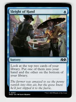 MTG, Wilds of Eldraine, Sleight of Hand, regular, No.67, C - Image 1