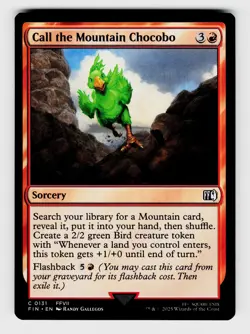 MTG, FINAL FANTASY, Call the Mountain Chocobo, regular, No.131, C - Image 1