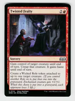 MTG, Wilds of Eldraine, Twisted Fealty, regular, No.154, U - Image 1