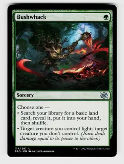 MTG, The Brothers' War, Bushwhack, regular, No.174, U - Image 1