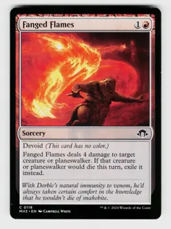MTG, Modern Horizons 3, Fanged Flames, regular, No.118, C - Image 1