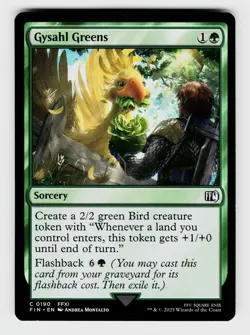 MTG, FINAL FANTASY, Gysahl Greens, regular, No.190, C - Image 1