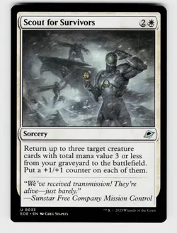 MTG, Edge of Eternities, Scout for Survivors, regular, No.33, U - Image 1