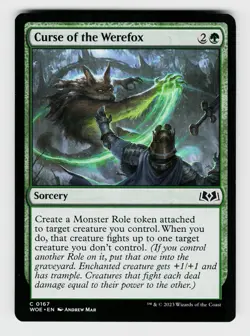 MTG, Wilds of Eldraine, Curse of the Werefox, regular, No.167, C - Image 1