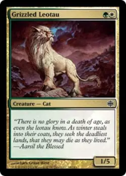 Grizzled Leotau - Light Play MTG Alara Reborn - Image 1